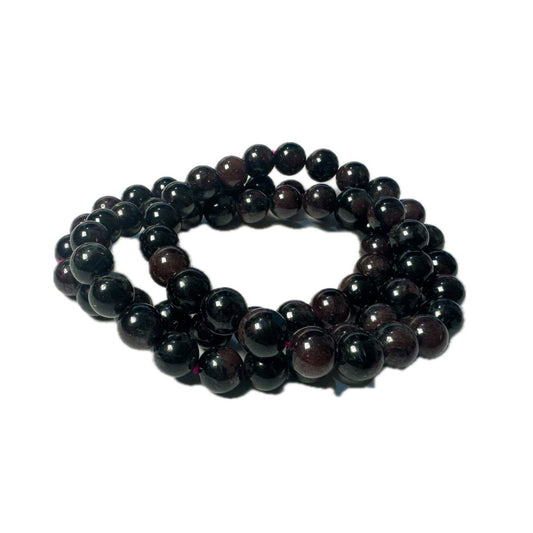 Garnet Beaded Bracelet