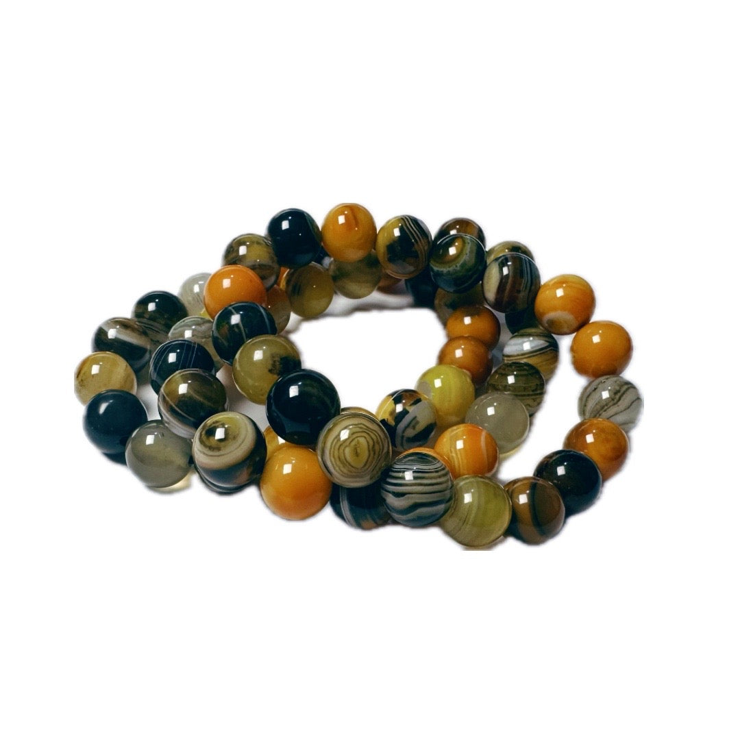 Bumblebee Jasper Beaded Bracelet