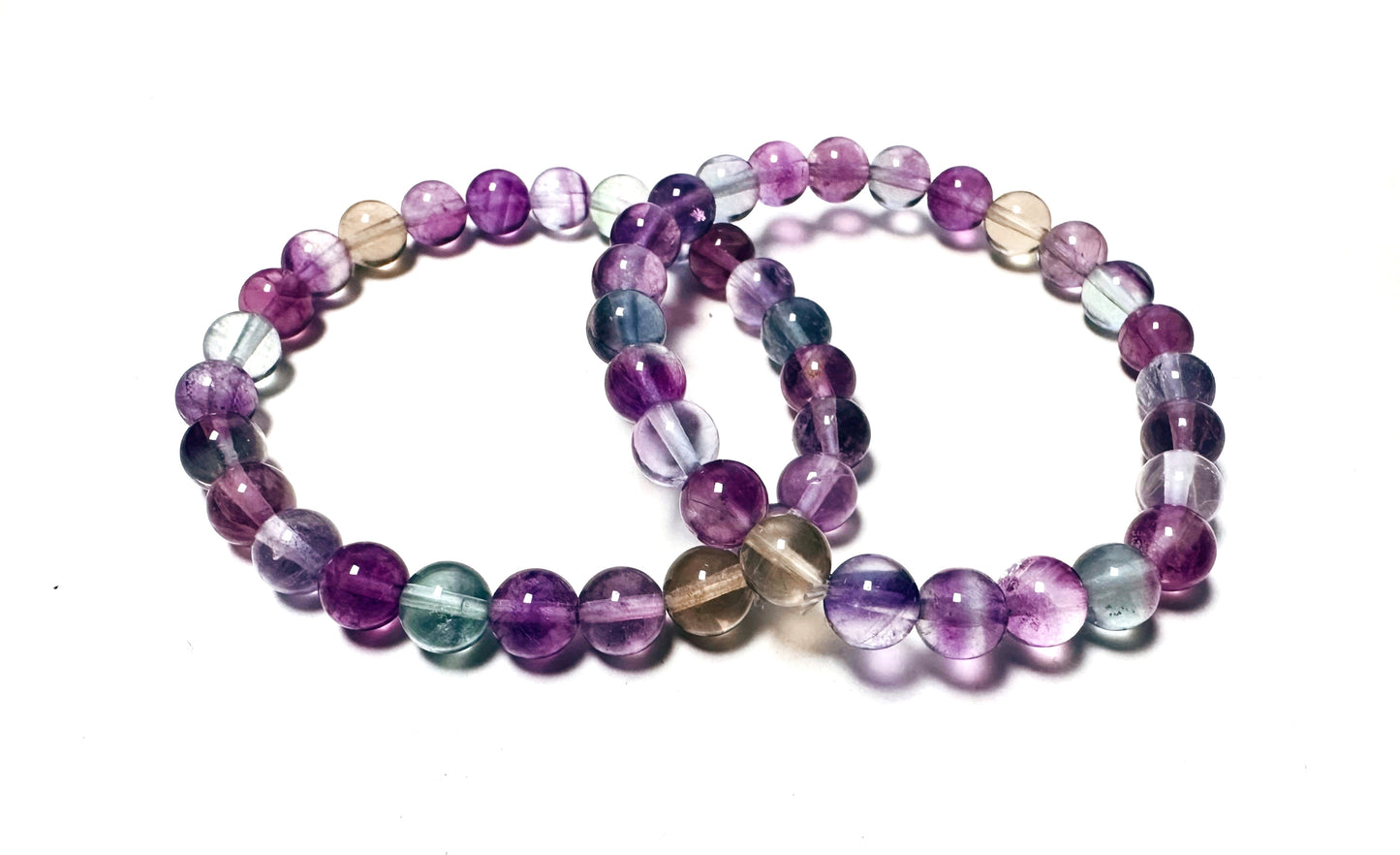 Rainbow Fluorite Beaded Bracelet