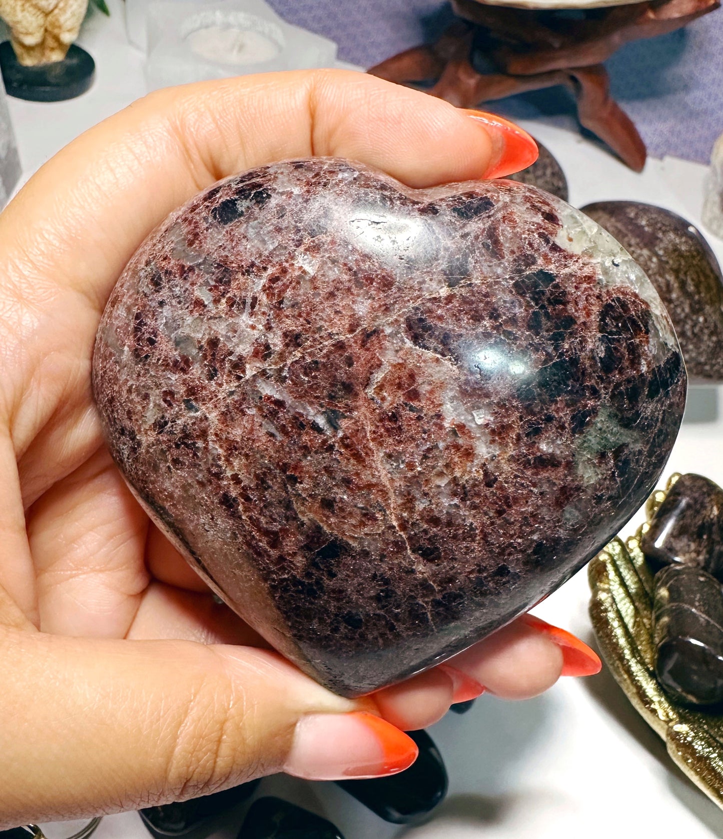 Garnet Jumbo Hearts