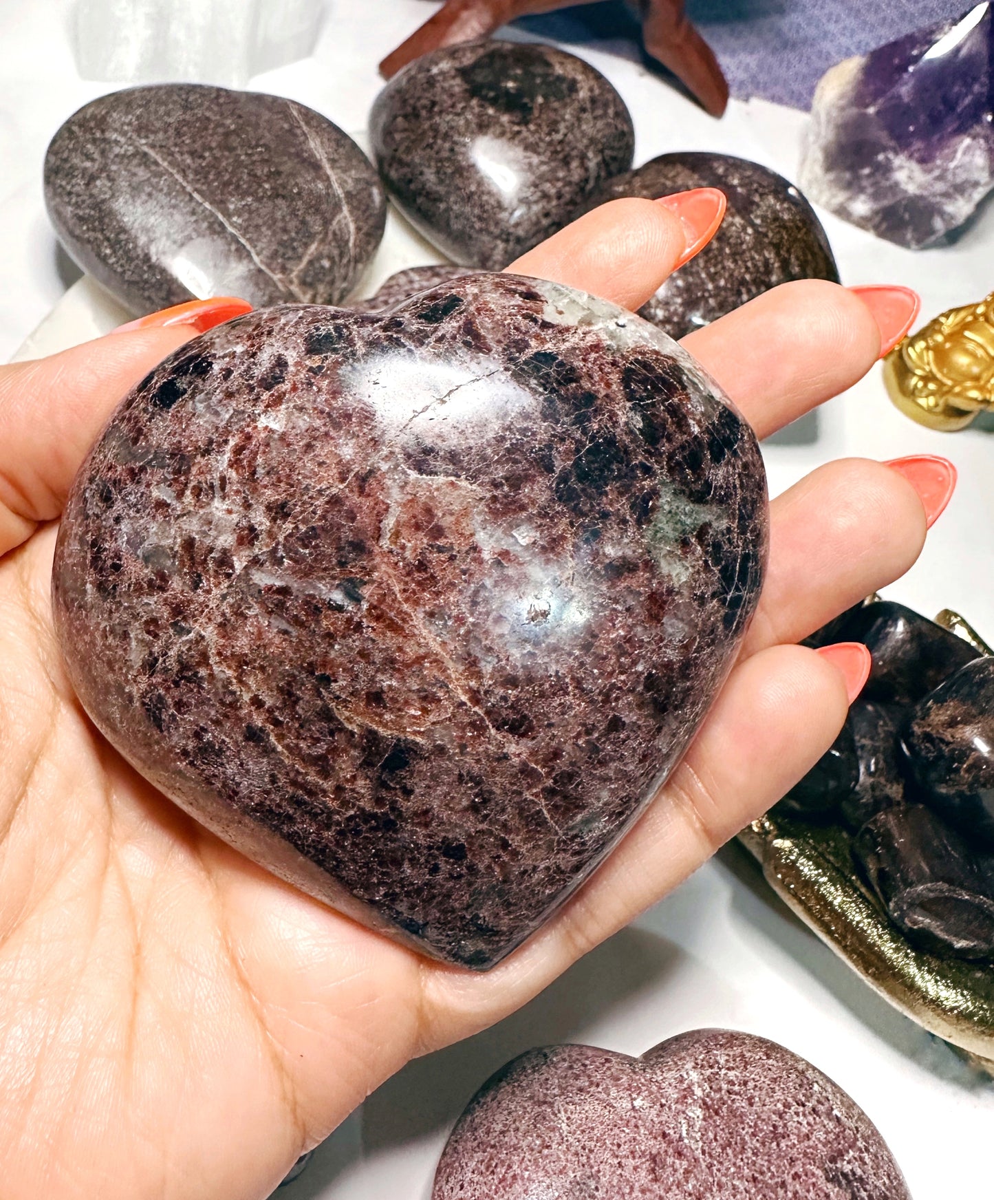 Garnet Jumbo Hearts