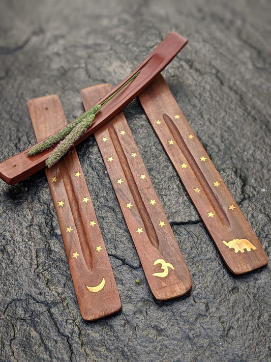 Wooden Incense Holder - Luni