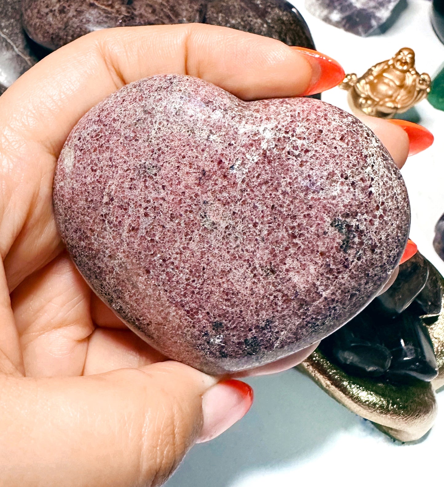 Garnet Jumbo Hearts