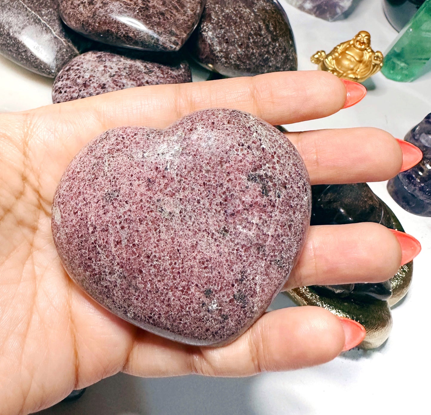 Garnet Jumbo Hearts